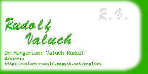 rudolf valuch business card